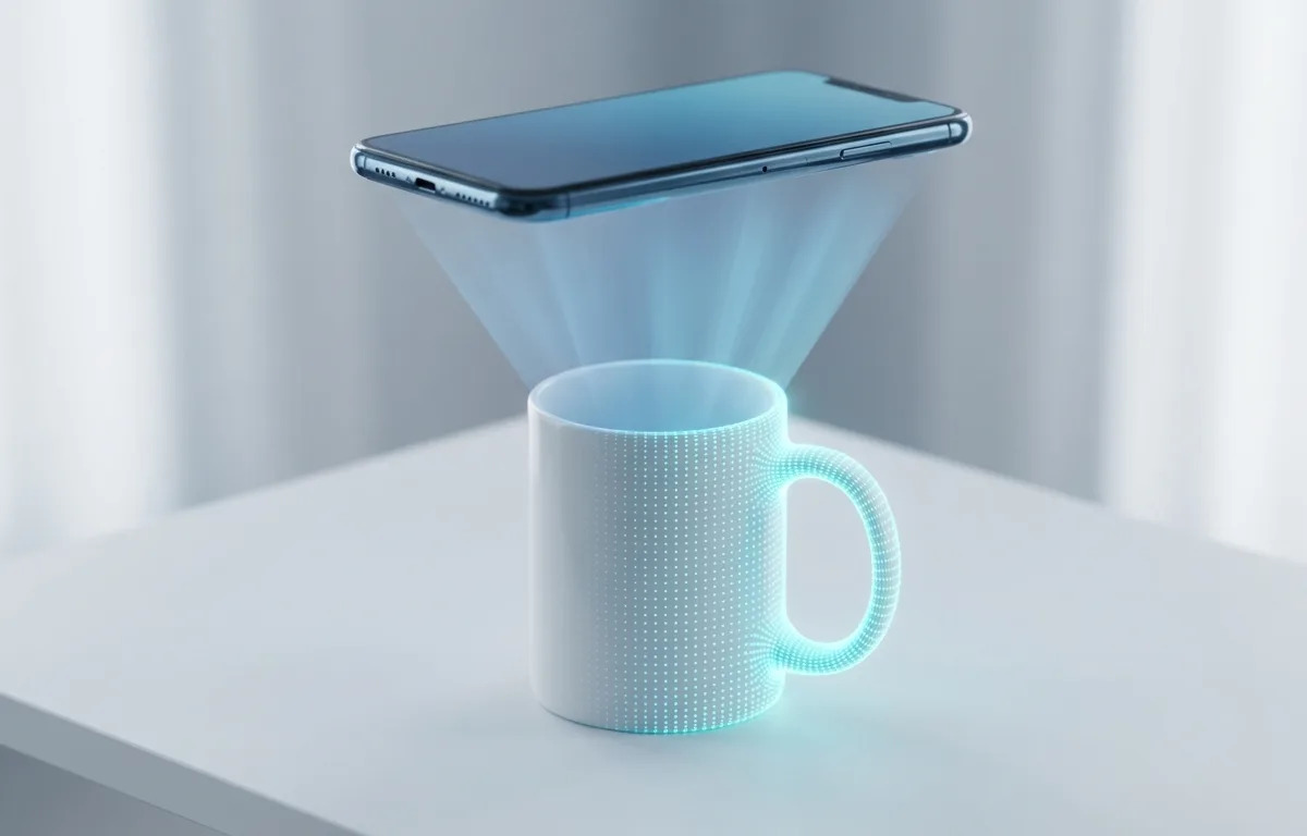 Smartphone using AI depth sensing to measure an object's volume